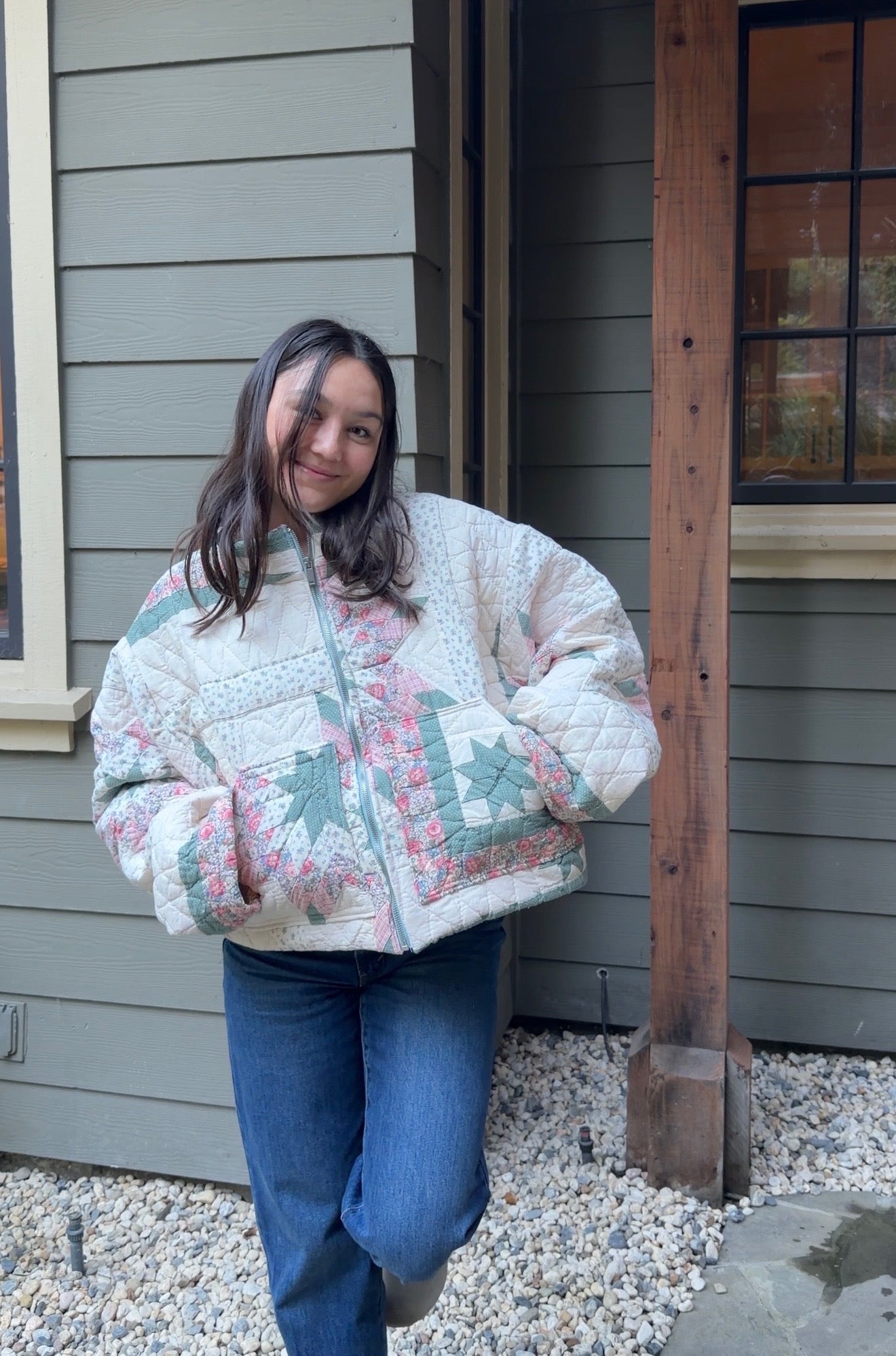 Rose Constellation Quilt Jacket (XS-XXL