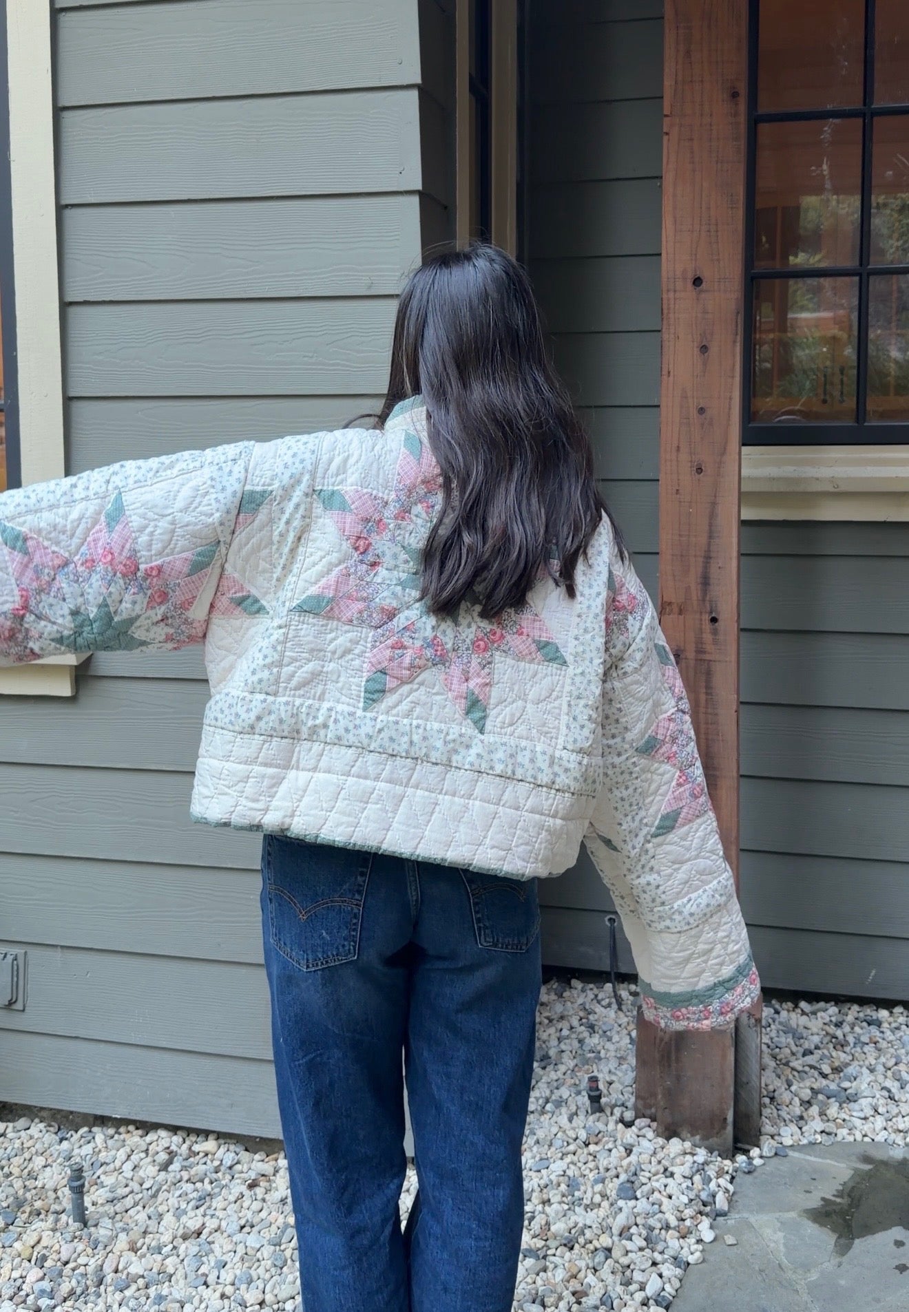 Rose Constellation Quilt Jacket (XS-XXL