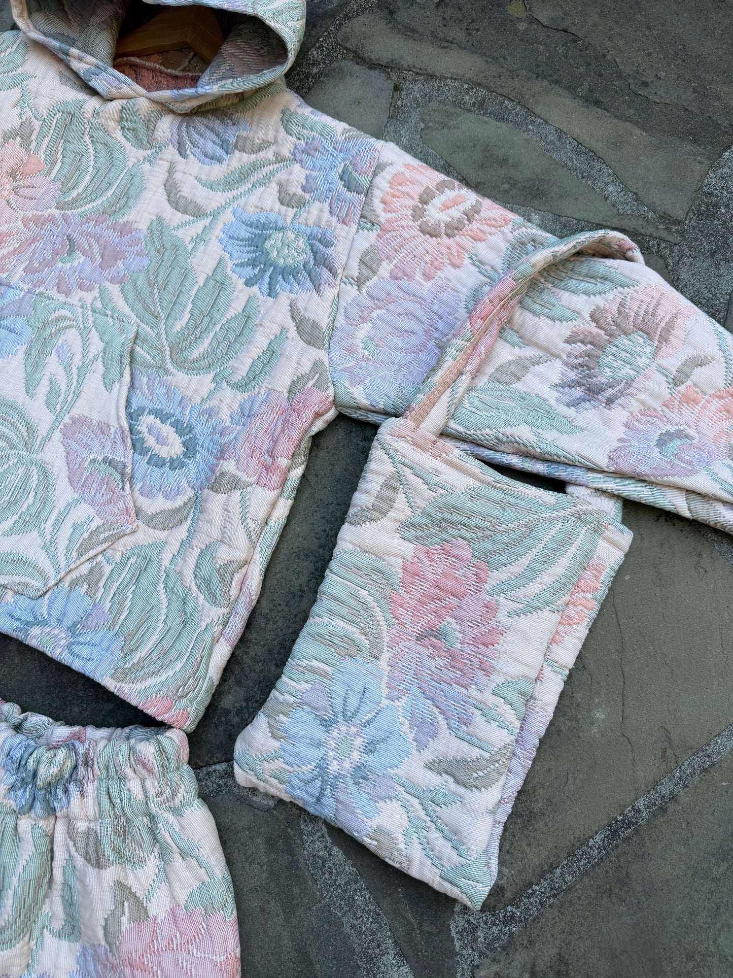 Pastel Eden Quilt Hoodie, Shorts & Tote